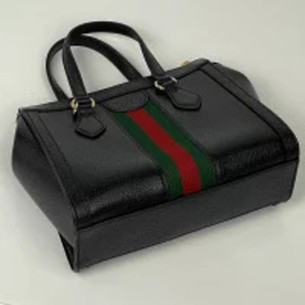 Gucci Tote Sherry Ophidia Black Bag Handbag Leather Shoulder